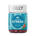 OLLY Goodbye Stress Gummy, GABA, L-Theanin, Lemon Balm, Stress Relief Supplement, Berry - 42 Count