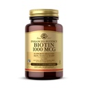 Solgar Biotin 1000 mcg - 100 Gemüsekapseln - Unterstützt gesunde Haut, Nägel & Haar - Non-GMO, Vegan, Glutenfrei, Dairy Free, Kosher - 100 Servierungen