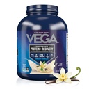 Vega Sport Vegan Protein Powder + Recovery - 30g Pflanzen basiertes Protein per Servieren, Vanille, 45 Servierungen, 5g BCAAs, Probiotics, NSF zertifiziert, Für Shakes & Smoothies, 4.1lbs (Packaging May Vary)
