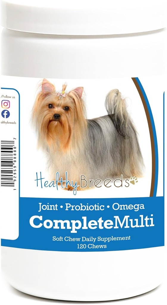 Gesunde Rassen Yorkshire Terrier Alle in einem Multivitamin Soft Chew 120 Count