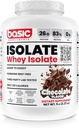 Basic Whey Protein Isolate, 26g Protein, 0g Fett, Glutenfrei, RBST-frei, schnelle Absorption, 120 Kalorien (5 Pfund, Schokolade)