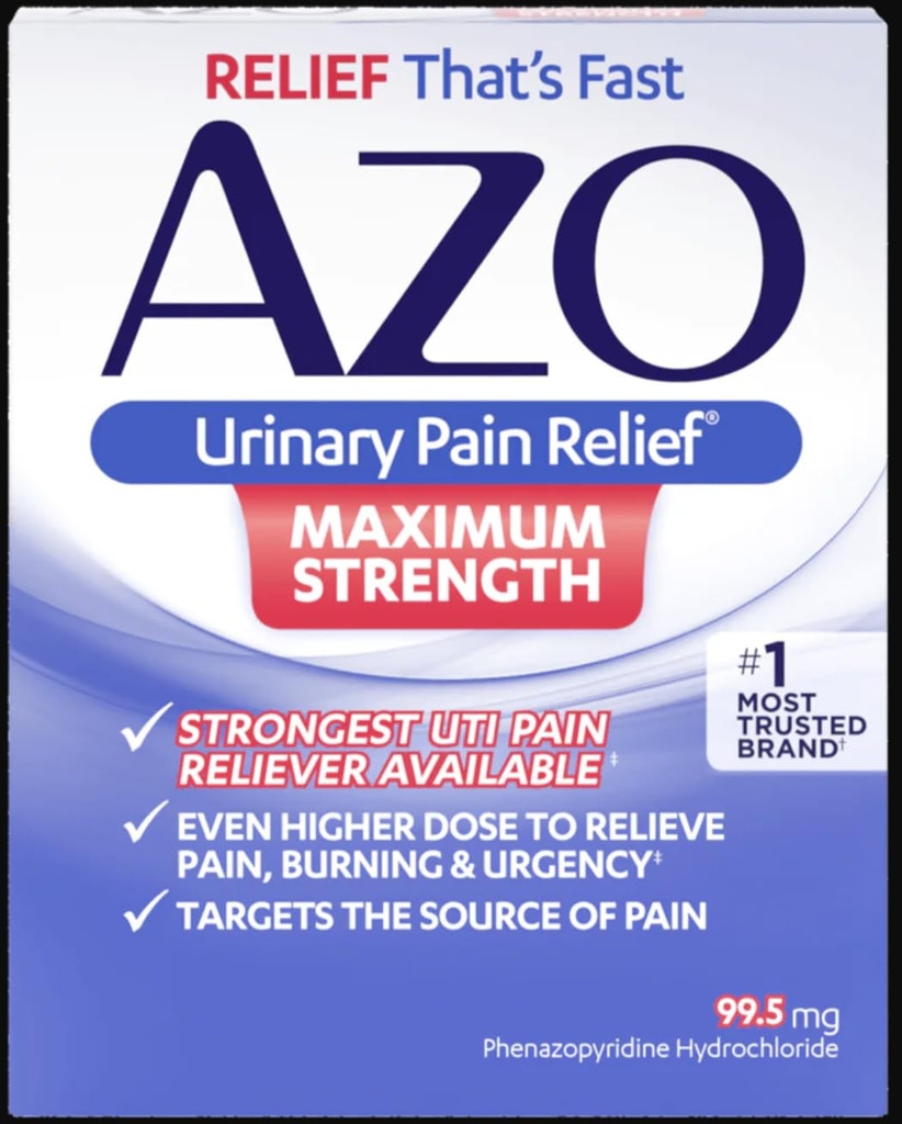 Azo Urinary Schmerz Relief Max Stärke 12 Graf Tabletten