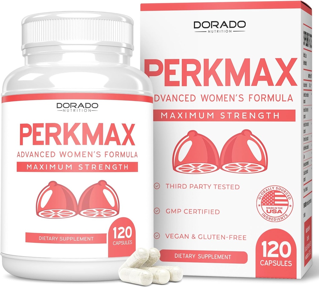Brustunterstützung Pillen für Frauen (120 Count) - Boob und Büste Unterstützung Ergänzung für Frauen - Fenugreek, Saw Palmetto, L-Tyrosine, Dong Quai & Fennel Seed Extract Gluten Free - Non-GMO & USA MADE