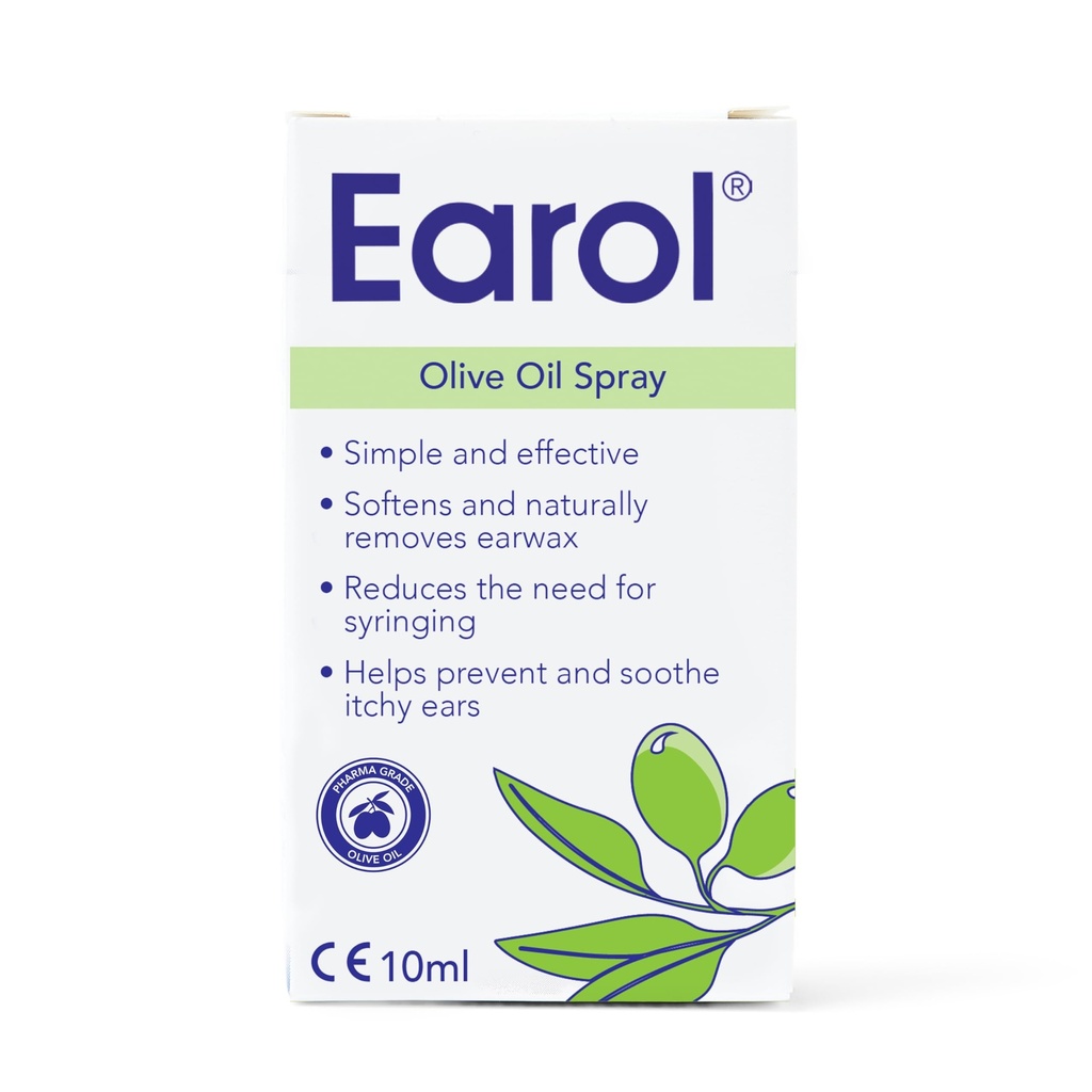 Earol Olive Oil Natural Ear Wax Softener Naturally Removing Effective Spray