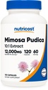 Nutricost Mimosa Pudica Seed 10:1 Extrakt (120 Kapseln, 60 Portionen) (12.000MG pro Servierung) - Non-GMO, Tierfreies Produkt