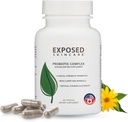 Exposed Skin Care, Probiotic Supplement Complex mit 1 Billion CFU – Daily Probiotic for Skin, Gut and Immune Health Support – Digestive Wellness Formel für Männer und Frauen – Non-GMO, 60 Kapseln