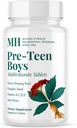 MICHAEL'S Health Naturopathic Programs Pre-Teen Boys Daily Multivitamin - 60 Vegetarische Tabletten - mit männlicher Kräutermischung - Kosher - 60 Servietten