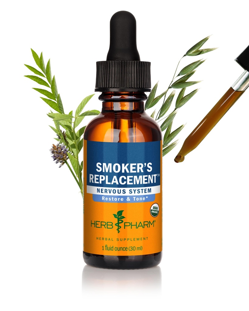 Herb Pharm Smoker Ersatzflüssigkeit Kräuterformel für Nervous System Support - 1 Unze
