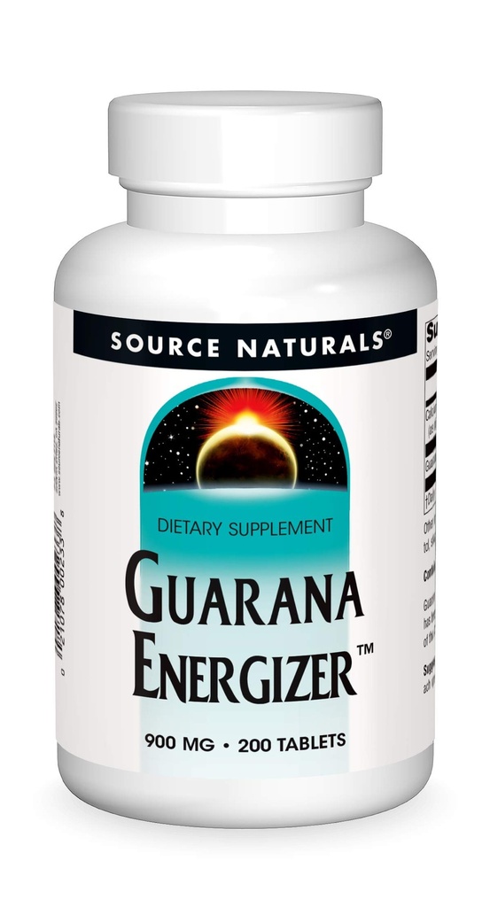 Quelle Naturals Guarana Energizer 900 mg Caffiene und Energy - 200 Tabletten