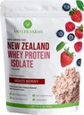 Geweihfarmen - 100% Gras Fed Neuseeland Whey Protein Isolate, Gemischte Berry Flavor, 30 Servierungen, 2 lbs - Köstlich, kalt verarbeitet, schnell absorbiert, Keto Friendly, NO-Hormones, NO-GMOs
