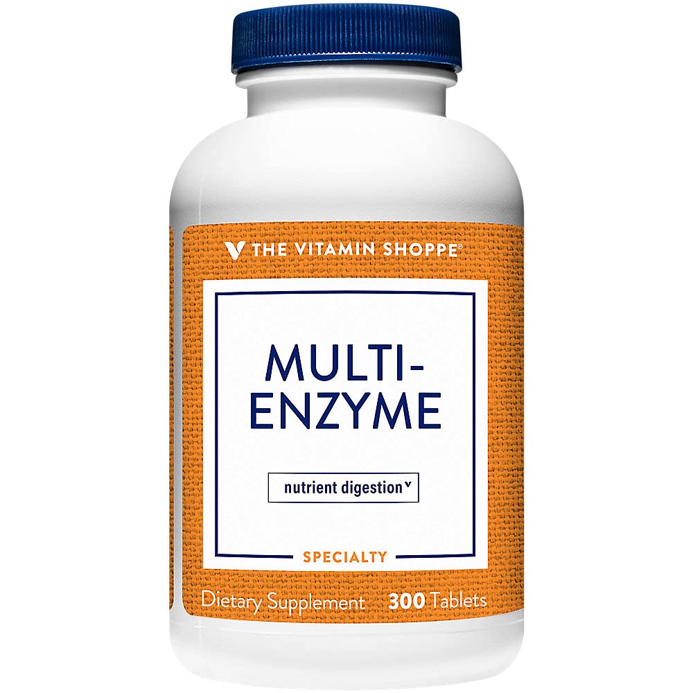 Das Vitamin Shoppe Multi Enzym - unterstützt die Verdauung und Absorption von Protein, Carbs & Fat (300 Tabletten)