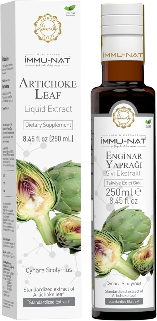 Artichoke Leaf Premium Liquid Supplement - 8.5oz - Natürliche Leberunterstützung & Verdauungshilfe Formel