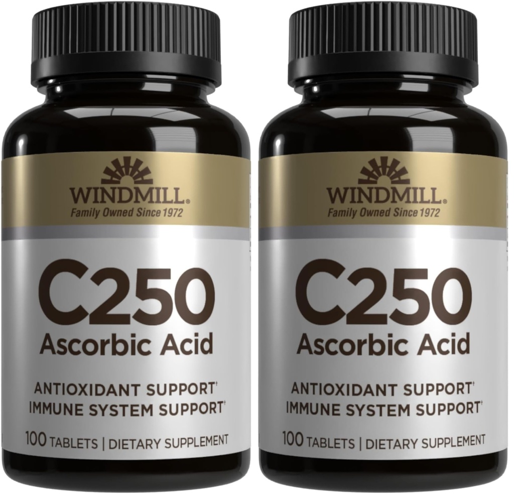 Windmühle VIT C TABS 250 MG WMILL 100 (Pack von 2)