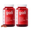 Goli Nahrungsergänzungsmittel, Apfel Apfelessig Gummy Vitamine Ernährung, 2 Packung 60 Zähler