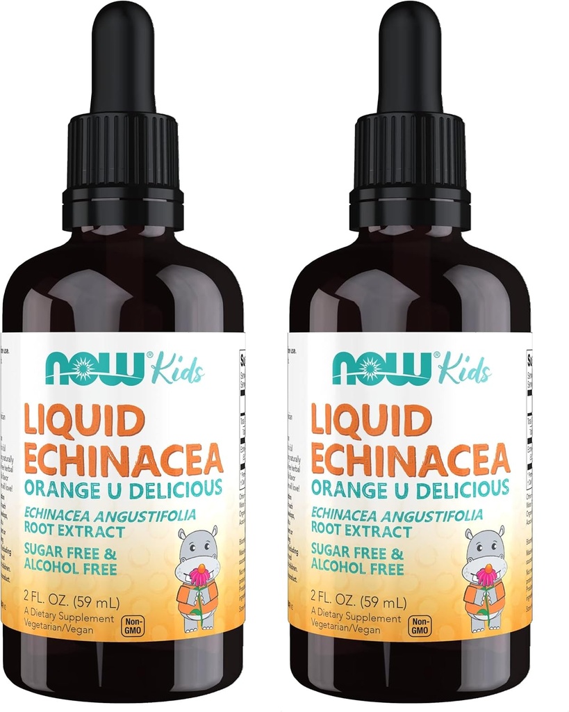JETZT Ergänzungen, Kinder flüssige Echinacea mit Dropper, Immunsystem Unterstützung, für Kinder, 2 Fl Unze, Verpackung Mai Vary (Pack von 2)