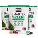 FORCE FACTOR Smarter Greens Superfood Chews, 3-Pack, Greens und Superfoods mit Probiotika, Antioxidantien und Fiber, Greens Supplement zur Unterstützung von Verdauung, Nitric Oxide und Energie, 180 Chews