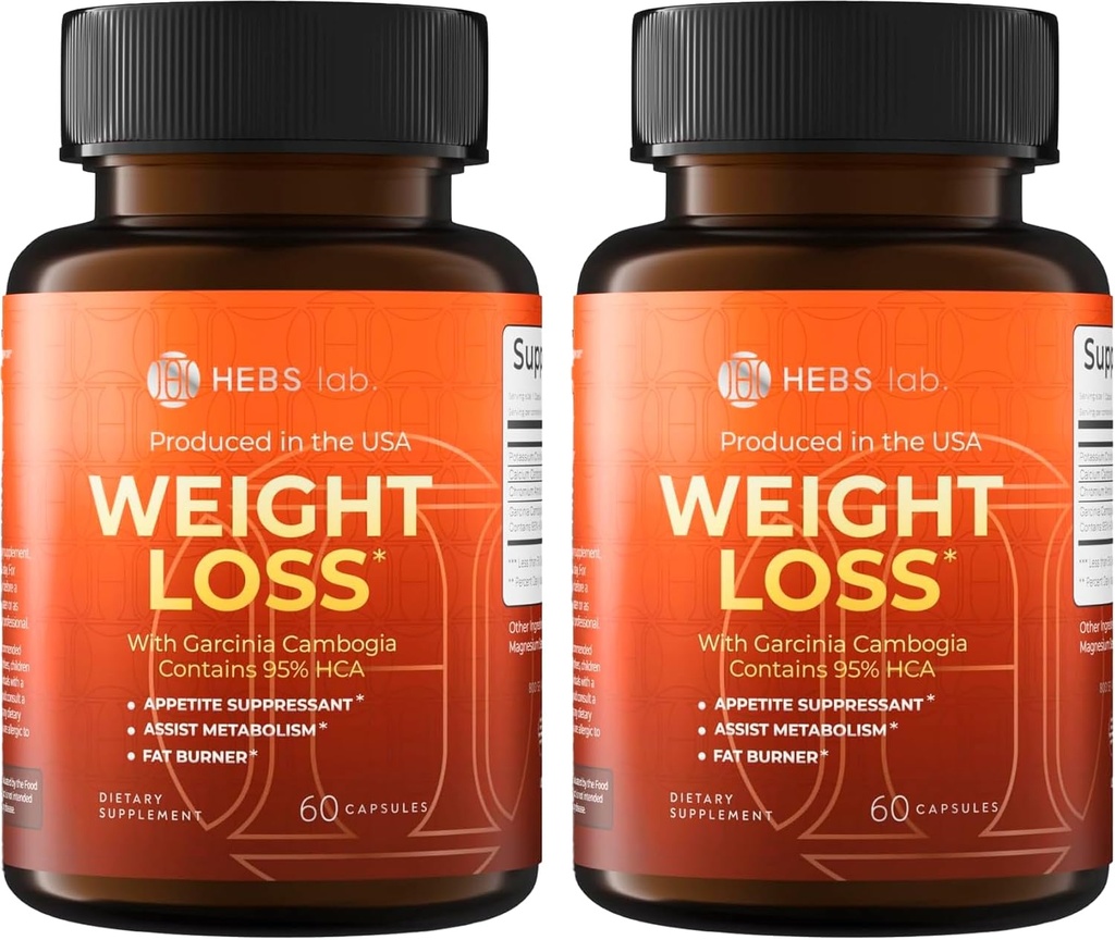 Garcinia Cambogia Pillen Made in USA - 120 Kapseln (Pack von 2)