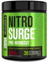 Jacked Factory NITROSURGE Pre Workout Supplement - Endless Energy, Instant Strength Gains, Klare Fokus- und Intensivpumpen - NO Booster & Powerful Preworkout Energy Powder - 30 Portionen, Schwarze Kirsche
