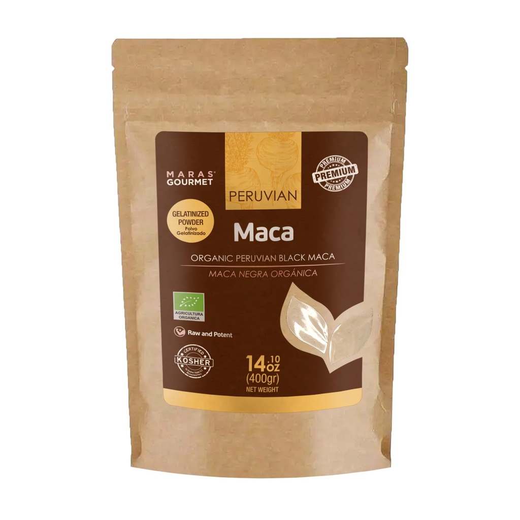 | Organic Peruvian Black MACA (Gelatinisiertes Pulver) | 14.1 oz. (400g) | 80 Servierungen