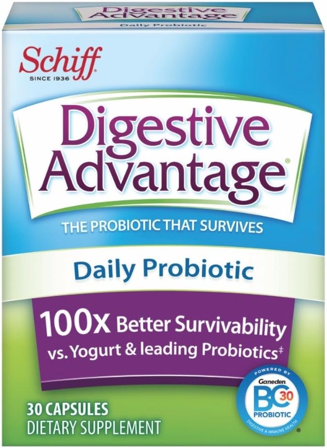 Digestive Advantage Daily Probiotic, 30 Kapseln (Pack von 3)