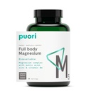 Puori Magnesium Complex Supplement - Hohe Absorption Magnesium Taurinate & Gluconate, Zink, Vitamin B6 & Malic Acid für Schlafunterstützung, Immun- & Knochen-Gesundheit & Muskel-Recovery - 120 Vegan Kapseln