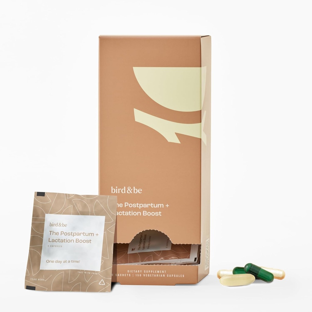 Das Postpartum mit Lactation Boost - Vitamine zu unterstützen Hormone, Erholung und Milchversorgung für Chest/Breastfeeding - Inklusive DHA (Omega-3), Eisen, Choline, B12-30-Tag Versorgung