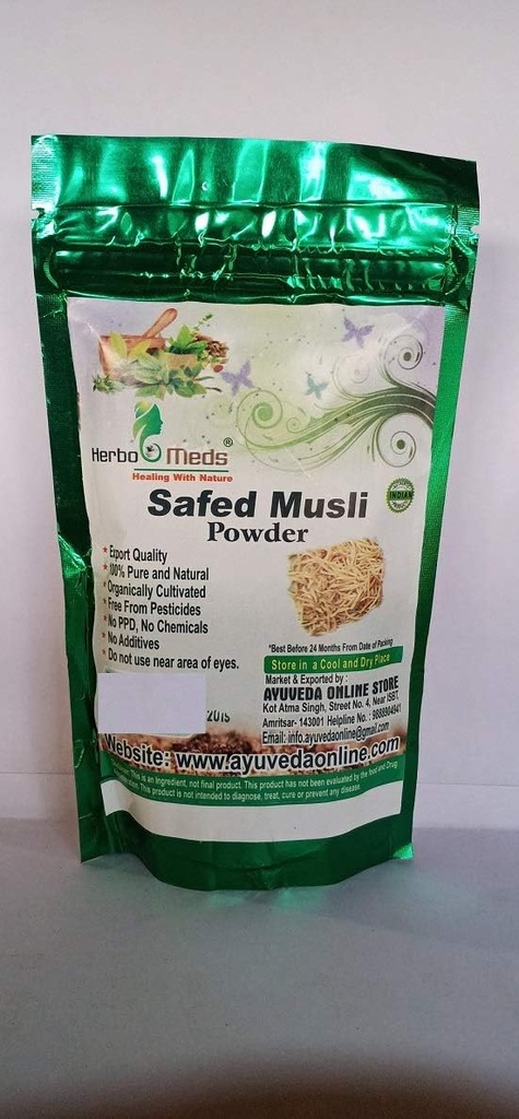 Shatavar, Safed Musli, Kaunch Beej & Ashwagandha Powder [100 Grm Jeder]