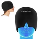 Migrine Relief Cap Ice Head Wrap und Hat | Hot/Cold Gel Pack mit Gesichts- und Augenmaske Kompress für Kopfschmerzen Relief - Schwarz