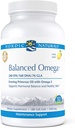 Nordic Naturals Pro Balanced Omega - Fish Oil and Evening Primrose Oil, 240 mg EPA, 160 mg DHA, 76 mg GLA, unterstützt Hormonal Balance und gesunde Haut*, 180 Soft Gels