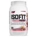 Nutrex Research IsoFit Whey Protein Pulver Instantized 100% Whey Protein Isolate (30 Portionen (Pack von 1), Erdbeeren & Creme)