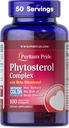 Puritan's Pride Premium Phytosterol Complex 1000mg with Beta Sitosterol, Dietary Supplement for Heart Health and Cholesterol lowering Supplement, 100 Rapid Release Softgels