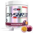 EHP Labs OxyShred Pre Workout Powder & Shredding Supplement - Preworkout Powder mit L Glutamine & Acetyl L Carnitin, Energy Boost Drink - Passionfruit, 60 Servierungen