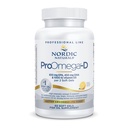 Nordic Naturals ProOmega-D, Lemon Flavor - 60 Soft Gels - 1280 mg Omega-3 + 1000 IU D3 - High-Potency Fish Oil - EPA & DHA - Gehirn, Auge, Herz, & Immune Health - Non-GMO - 30 Servierungen