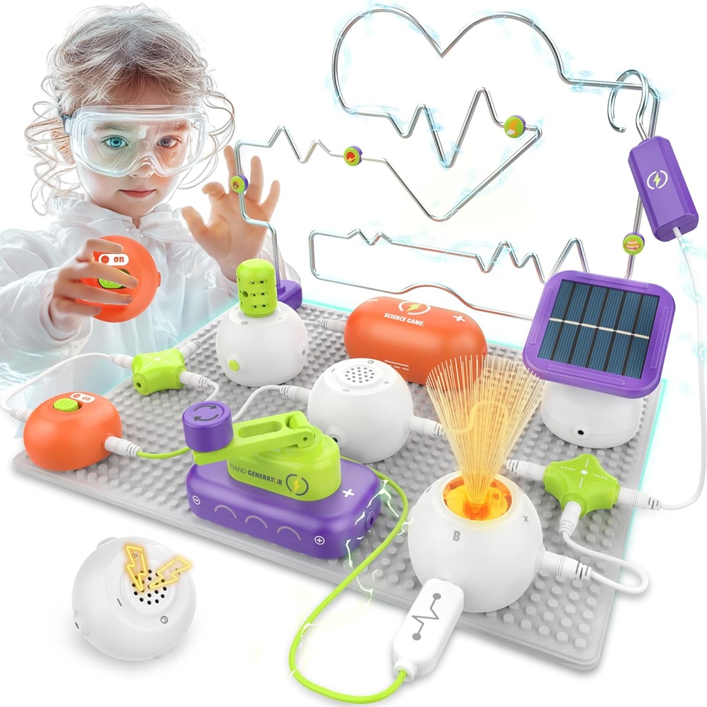 Wissenschaft Kits für Kinder - STEM Kits für Kinder, Elektronik Exploration Kit, über 150 Projekte, 14 Circuit Parts, STEM Pädagogische Spielzeug Geschenke für Jungen Mädchen Alter 3 4 5 6 7 8 9 10 11 12