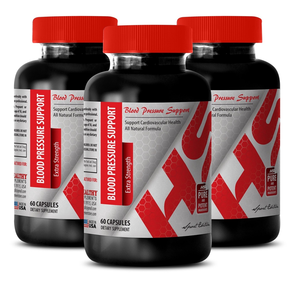 Energie-Vitamin-Ergänzung für Frauen - Blutdruck-Unterstützung - Energie-Boost-Ergänzung Männer - 3 Flaschen (180 Kapseln)