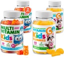 DR. MORITZ Essential Vitamin Pair - Kids Multivitamin Gummis Bundle (60 Count, 2 Pack) mit Vitamin C (60 Count 2 Pack)