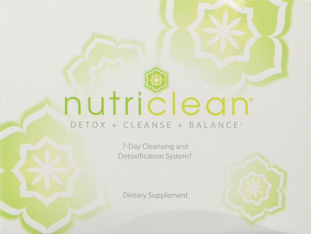 NutriClean 7 Tage Reinigungssystem mit Stevia: Probiotikum für Verdauungsmedizin, Immununterstützung, Faser, Magnesium und Kräutermischung (7 Servierungen, Glutenfrei)