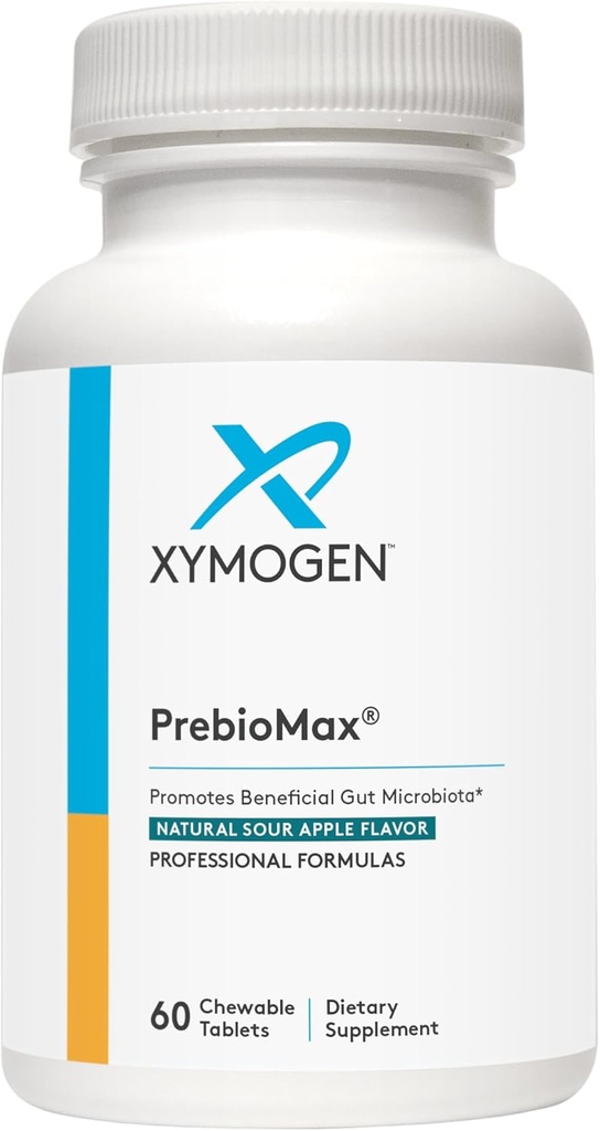 XYMOGEN PrebioMax Prebiotic Fiber Supplement - Xylooligosaccharide (XOS) zu helfen Digestive Gesundheit zu halten + gesunde mikrobielle Aktivität im GI Tract - Sour Apple (60 Chewable Tablets)