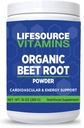 LifeSource Vitamins Beet Root Powder - Organic 10 oz - 57 Servings - US California Beets - Non-GMO