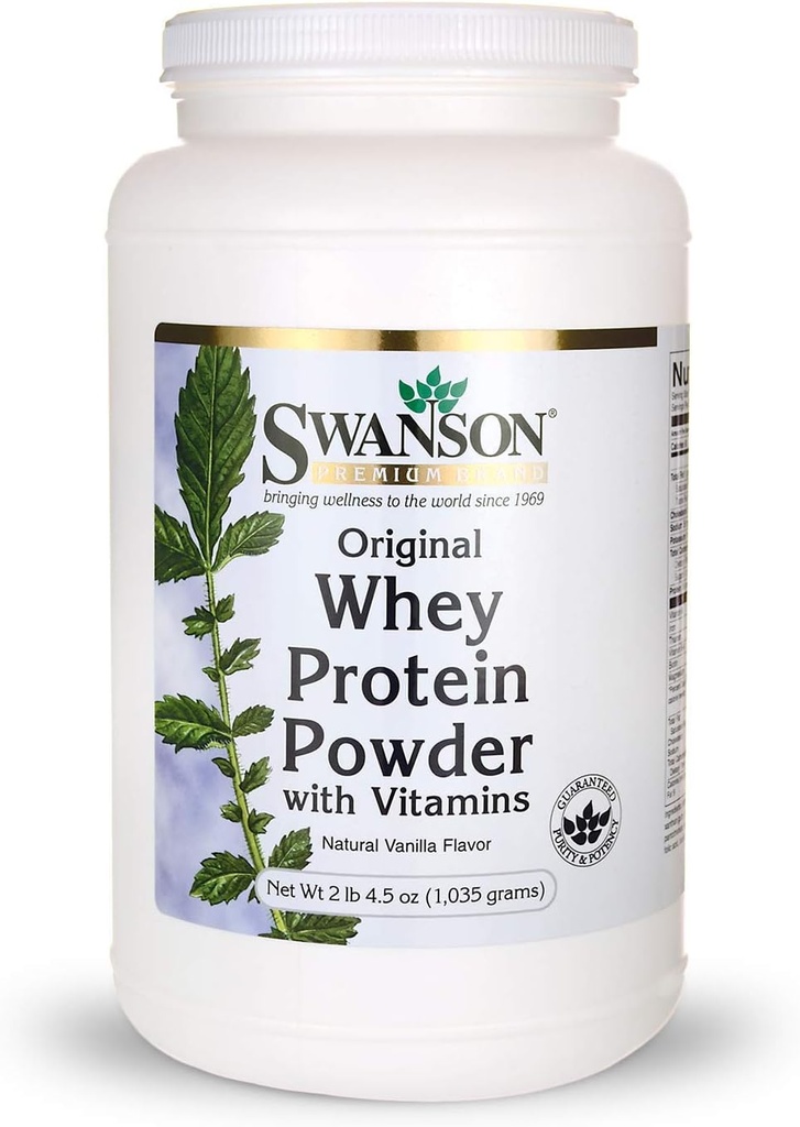 Whey Protein Pulver 36,5 Unze Vanille Geschmack (1,035 Gramm)