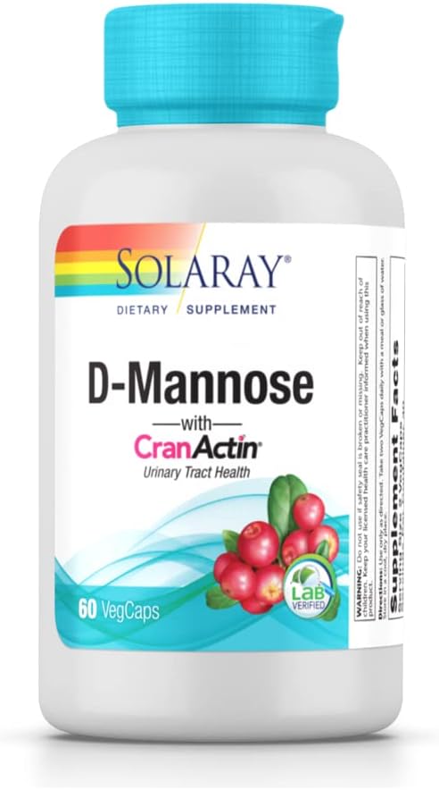 Solaray D-Mannose mit CranActin - 60 vegetarische Kapseln