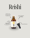 Reishi Mushroom Tinktur Supplement - Dual extrahierte Fruchtkörper zur Unterstützung der Erholung & Entspannung - 2 fl oz (60 Servierungen)*