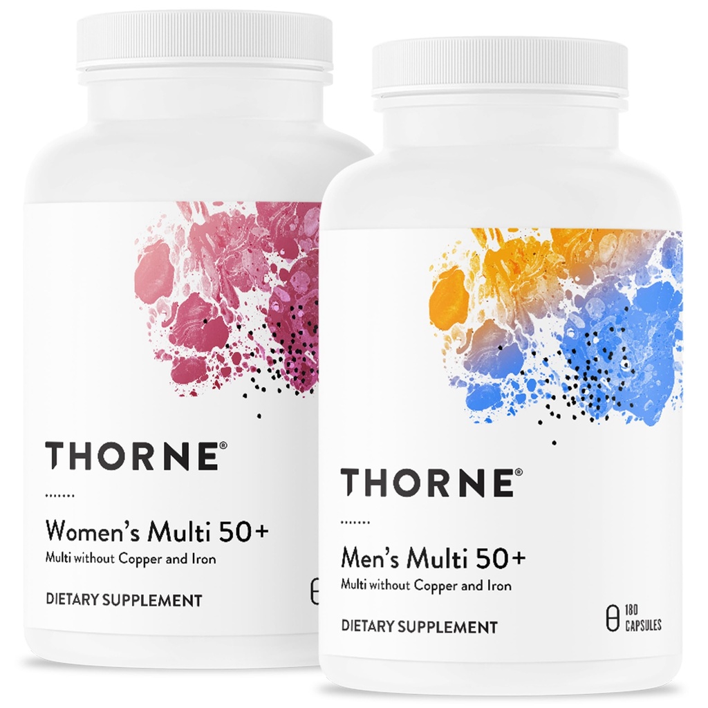 THORNE - Active Aging Multivitamin Bundle - Maßgeschneiderte Ernährung für Männer & Frauen 50+ - 30 Portionen