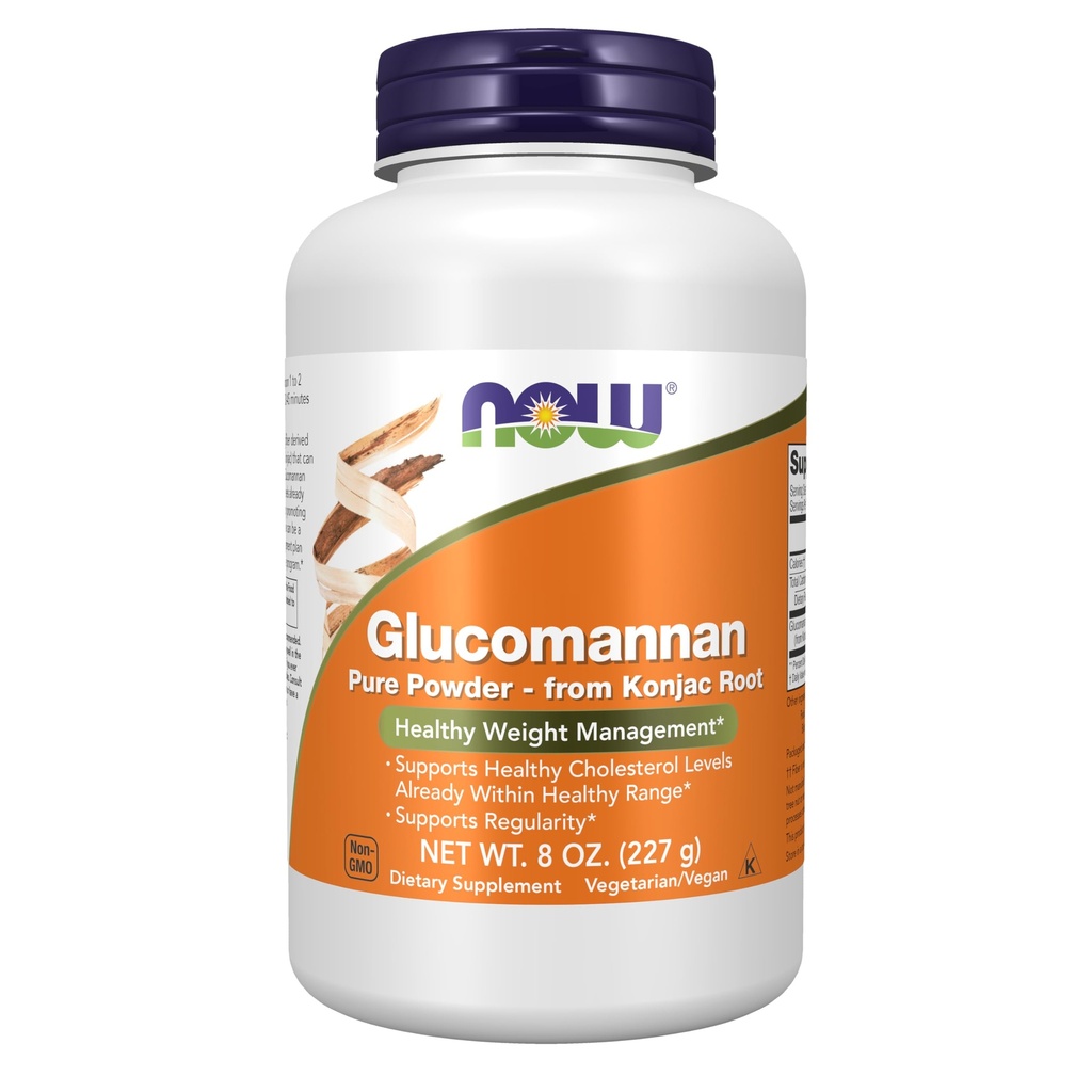 JETZT Nahrungsergänzungsmittel, Glucomannan (Amorphophallus konjac) Reines Pulver, Unterstützt Regularität*, Gesundes Gewichtmanagement*, 8 Unze (Pack von 1)