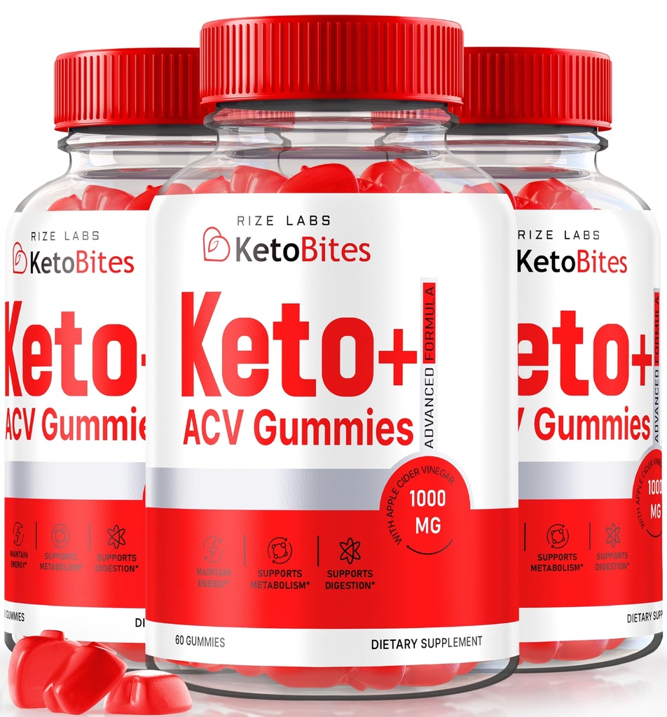 Rize Labs - Keto Bites ACV Gummies für Advanced Weight Loss, All Natural Apple Cider Essig Supplement (180 Gummies)