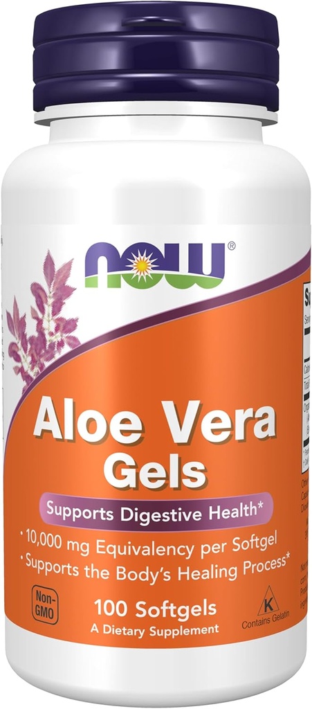 JETZT Aloe Vera Gels, 10000mg, 100 Softgels (Pack von 3)