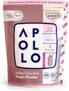 Unico Apollo Molten Schokoladenprotein Pulver - 20g 100% Gras-Fed Whey Protein, Eieralbumen und Casein | Non-Bloating | Low-Carb und Low-Fat | 16 Servietten | Non-Chalky Texture | Best-Taste