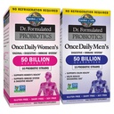 Garten des Lebens Probiotic Bundle: Dr. Formuliert Einmal täglich Frauen & Männer Probiotika, 50 Billion CFU Regal Stabil, Non-GMO Probiotic für Männer & Frauen mit Prebiotic Fiber, 30 Kapseln Jede