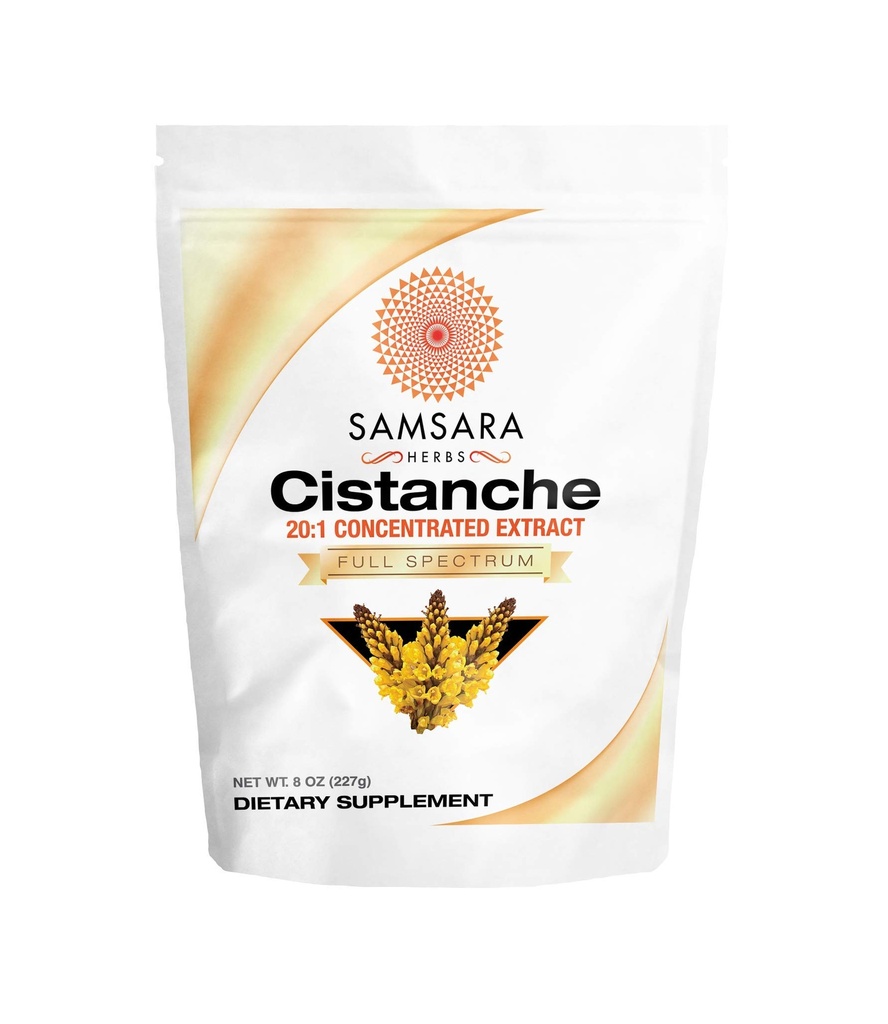 Samsara Kräuter Cistanche Extrakt Pulver (8oz) 20:1 Konzentration - Made in the USA - 3. Partei Getestet - Stärke, Vitalität & Stimmung (Huge 2950mg Servierung)