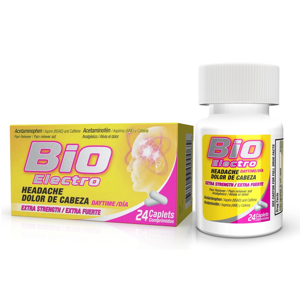 Extra Stärke Schmerz & Kopfschmerzen Relief Tabletten, 24 Zähler